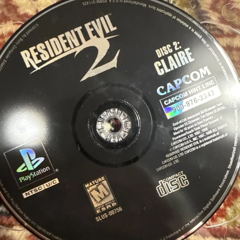 Resident Evil 2 (Sony PlayStation 1, 1998)